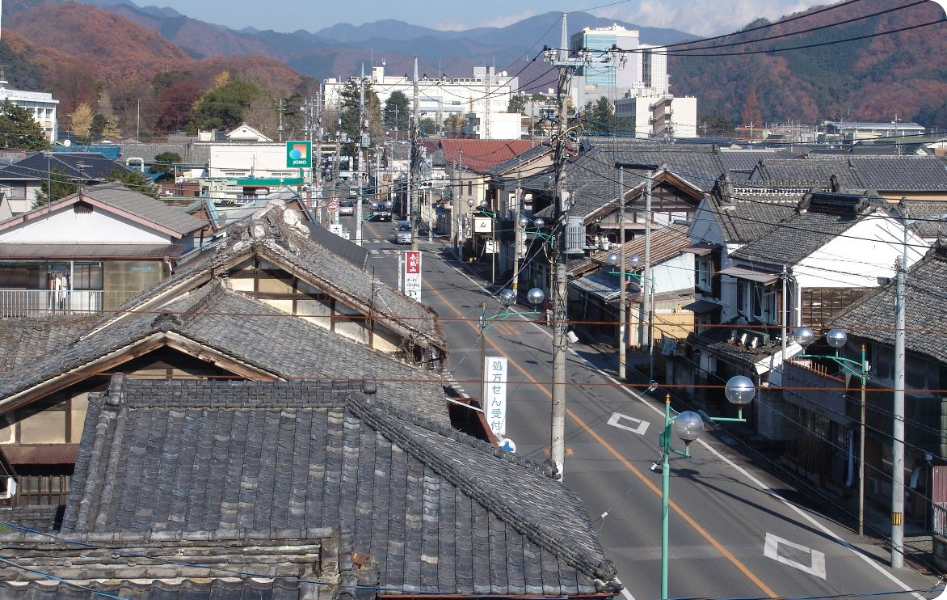 有限会社齋藤板金の地元桐生市の街並み