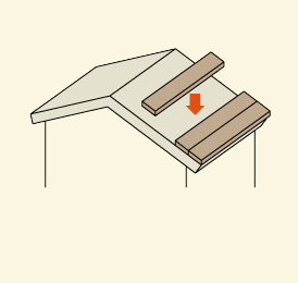 屋根のカバー工法の説明図